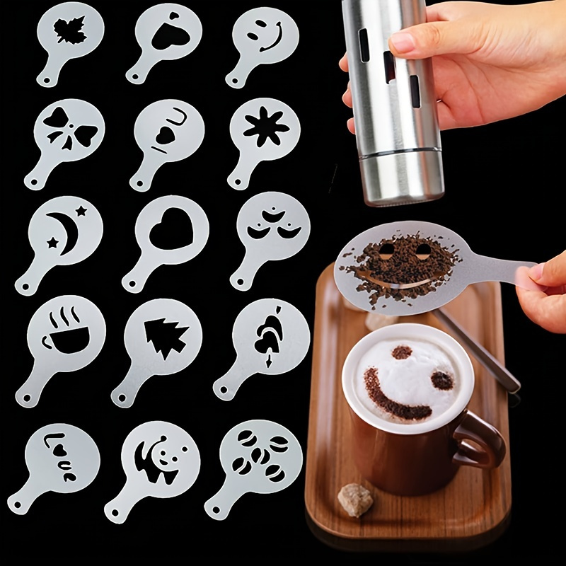 

16pcs Set Coffee Latte Mold - Create Perfectly Frothy Coffee Drinks At Home