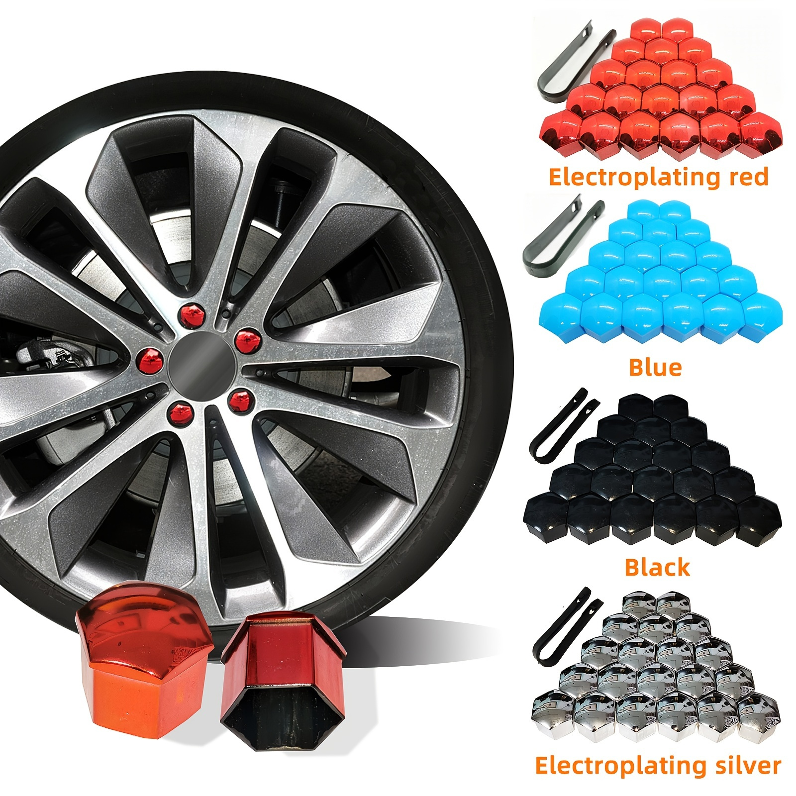 Car Wheel Nut Protection Covers Anti rust Auto Hub - Temu