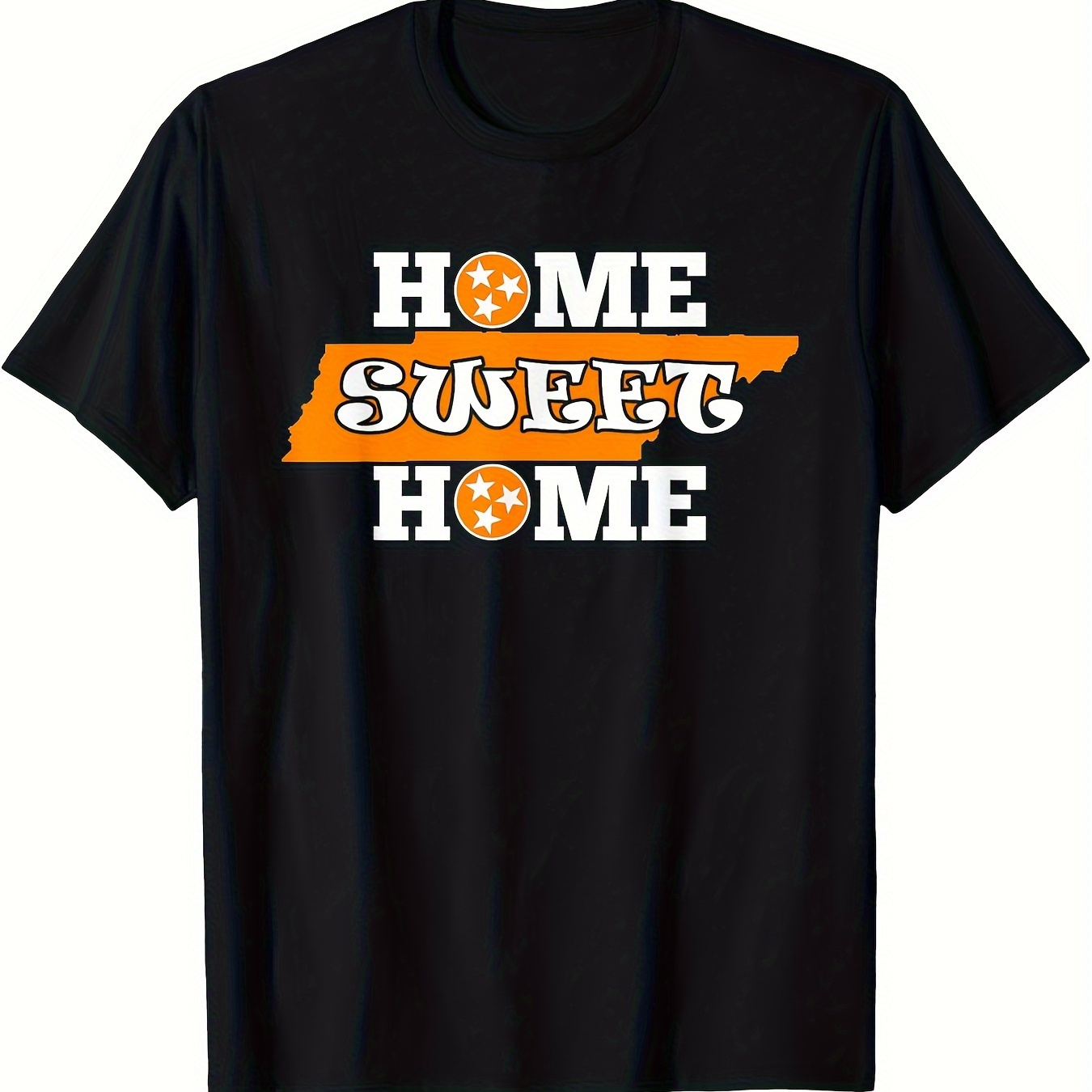 

Home Sweet Home Tennessee Shirt Orange State Flag, Men's T-shirt