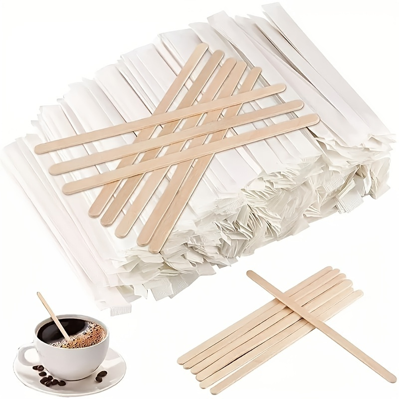 Wooden Coffee Stirrers Of Disposable Coffee Sticks Coffee - Temu