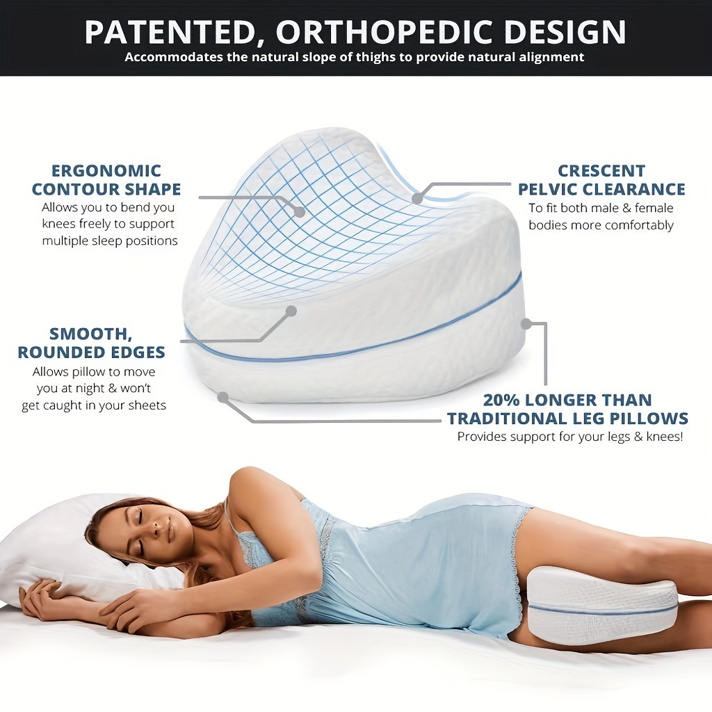 Memory Foam Pillow Sleeping Bolster Under Knee Pillow Leg Massage Cushion  Relax Relief Pain Pregnant Side Sleeping Pillow - AliExpress