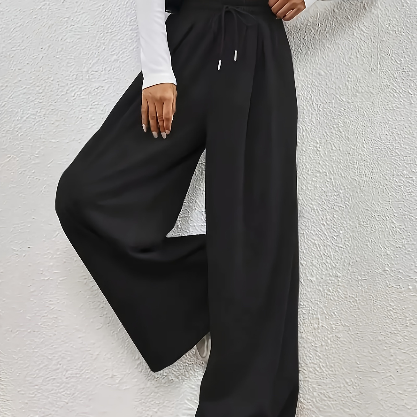 

European And American - Early Spring Casual Wide-leg Pants