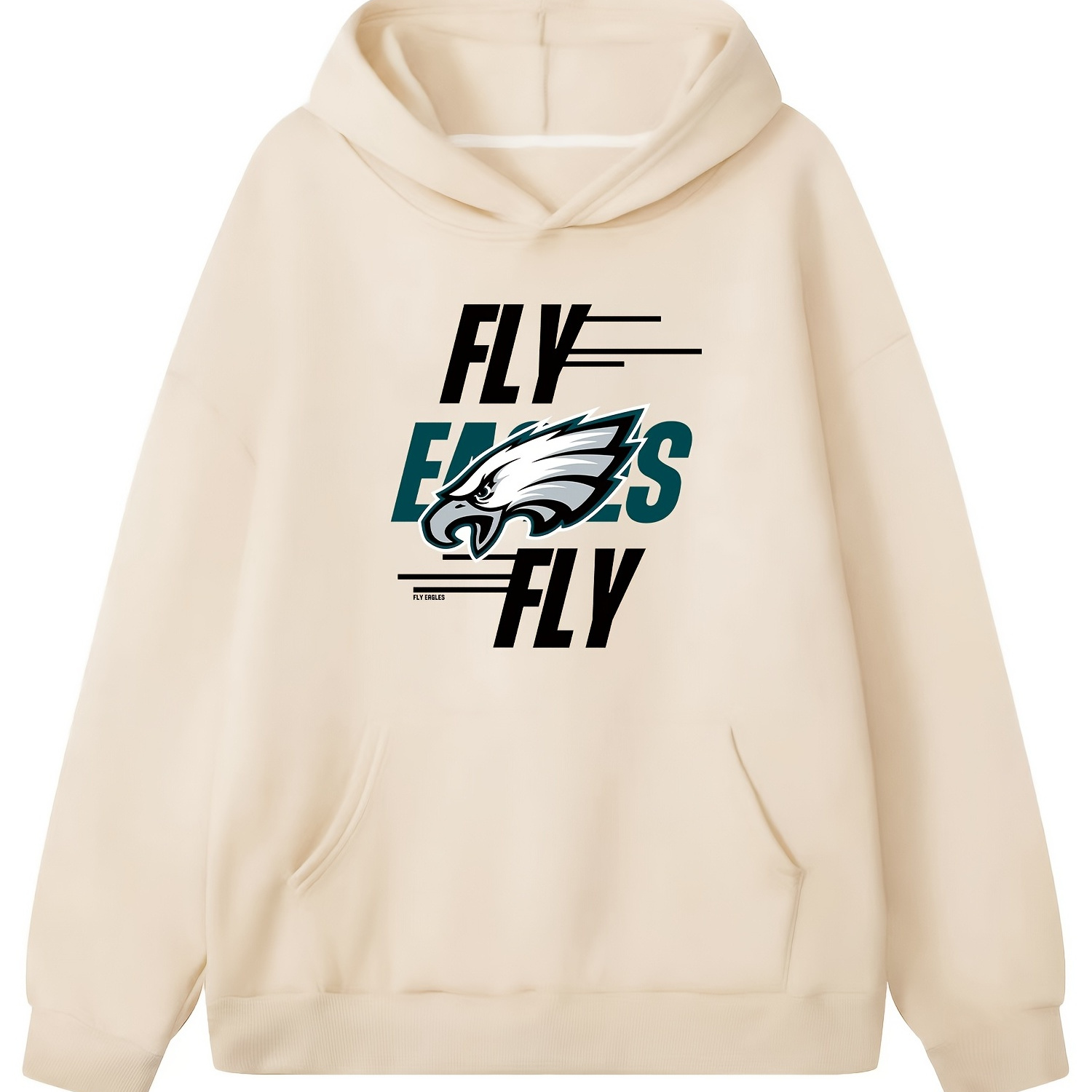 Men's 'fly' Eagle Pattern Hoodie With Pocket, Hooded Sweatshirt Long Sleeve  Tops, Casual Clothing, Super Football Bowl Spring And Summer - Temu