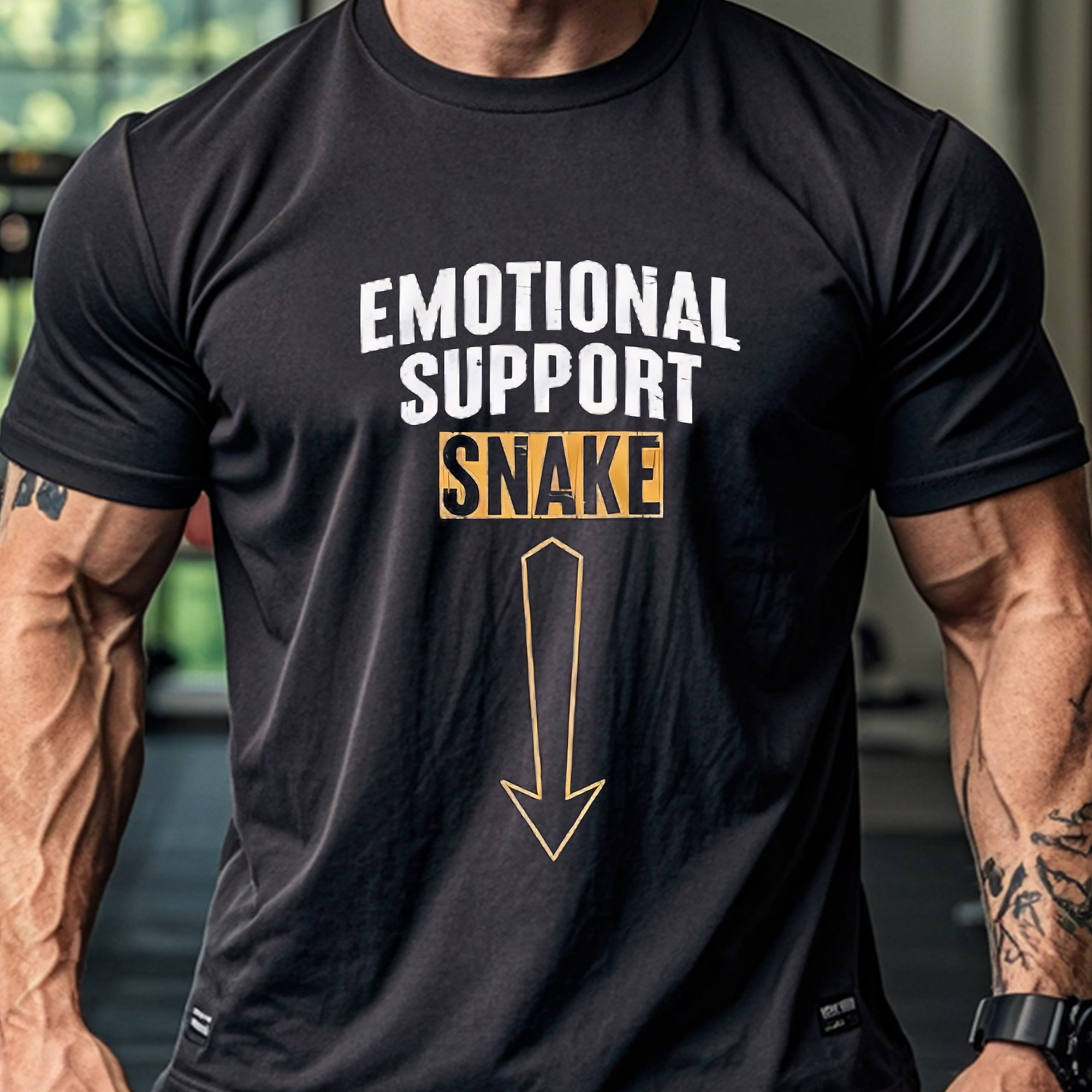 

Emotional Support Snake T-shirt Black T-shirts For Men Mens T-shirts Cotton T-shirts For Men Funny T-shirts Soft 100% Cotton Gym-friendly Running Crew Neck Casual T-shirt Weekend Casual Hiking