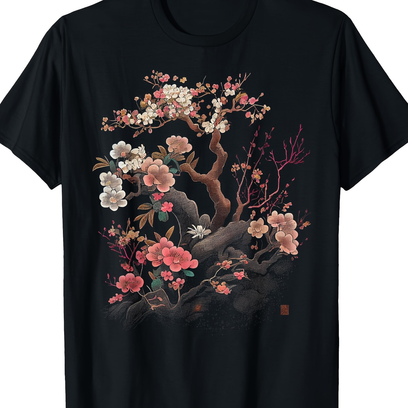 

Vintage Sakura Cherry T-shirt-100%cotton-220g