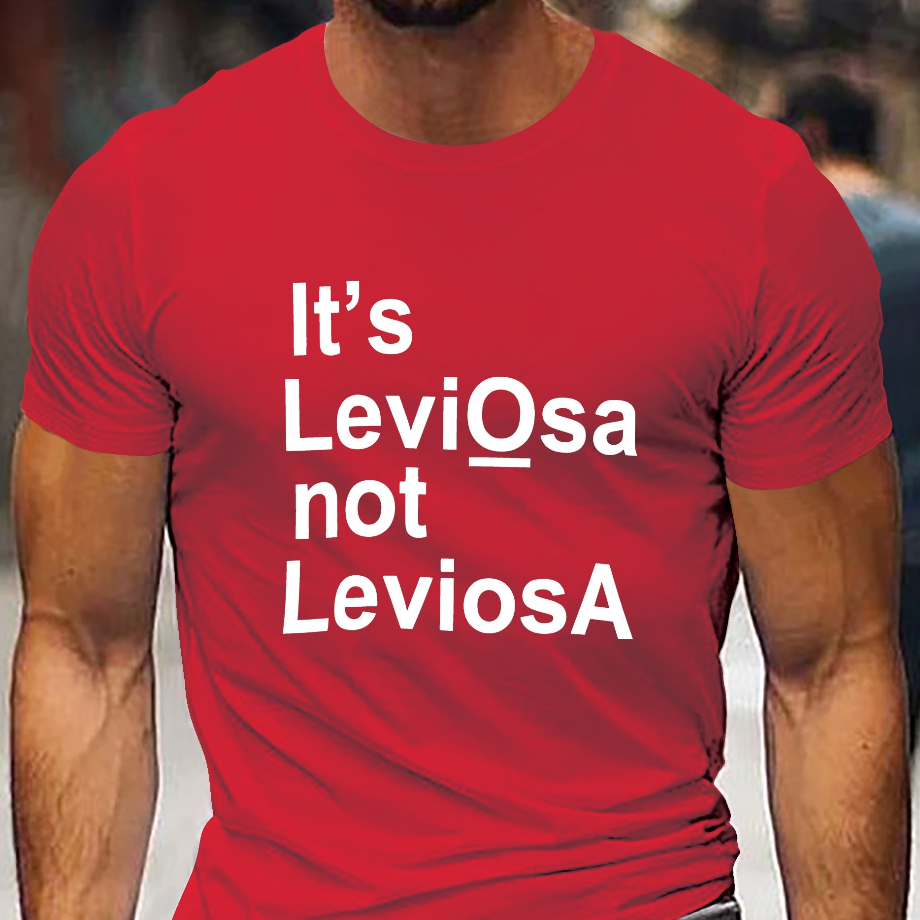 

It's Leviosa Not Leviosa Graphic Men's Short Sleeve T-shirt, Comfy Stretchy Trendy Tees For Summer, Casual Daily Style Fashion Clothing