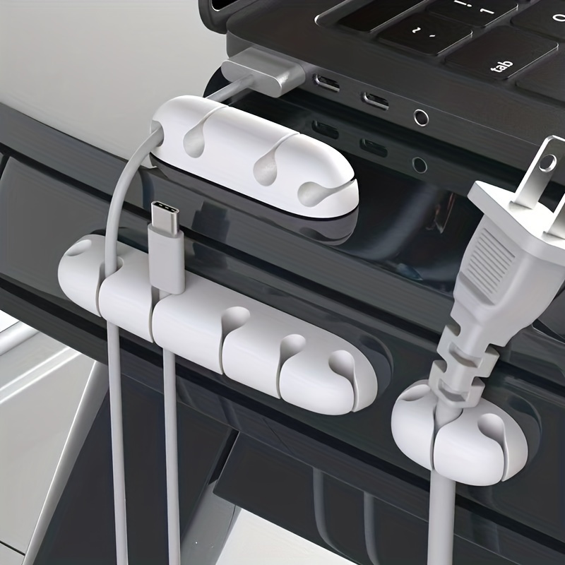 Cable Clips, The Ultimate Cord Holder & Cable Organizer For Desk, Home, Car  & Office Supplies Desk Storage Organization - Temu Italy