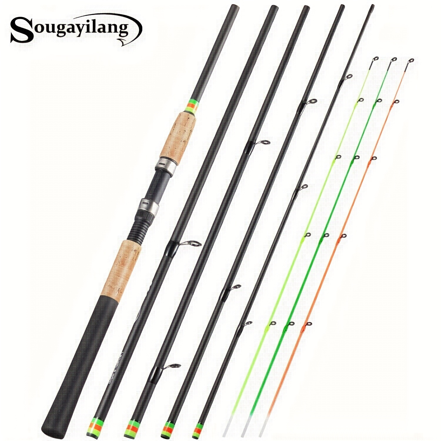 

Sougayilang Feeder Fishing Rods 3m/9.8ft Spinning Feeder Pole High Carbon H L M Super Power 30-120g Travel Carp Fishing Rod