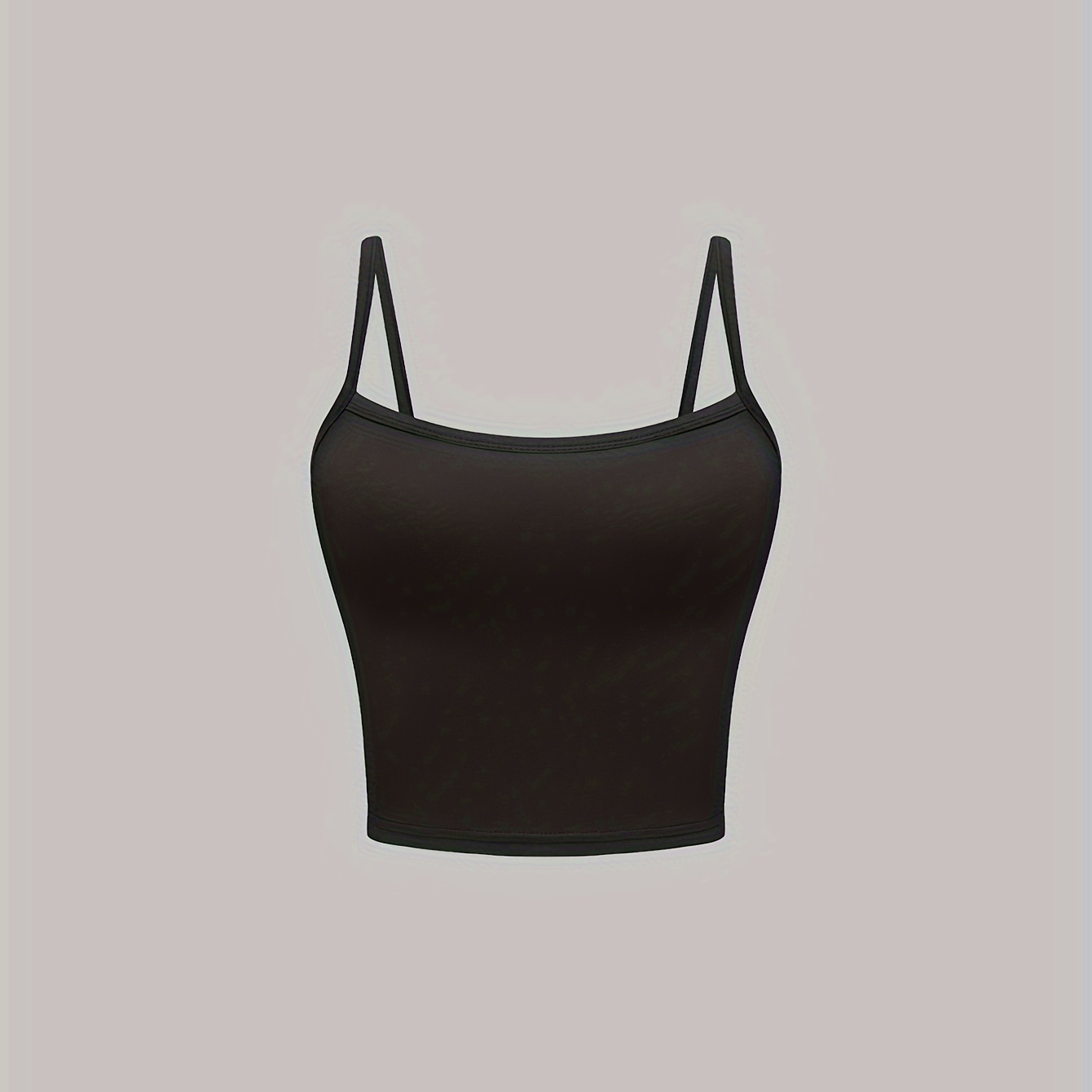 

Slim Fit Cami Top, Casual Sleeveless Crop Top For Spring & Summer, Women's Clothing