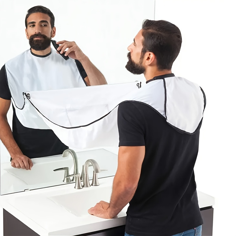 Beard Shave Apron Bib Trimmer Holder Rack Hair Shave Apron Shaving Shaver Holder Bathroom Organizer Gift For Man Nice And Practical