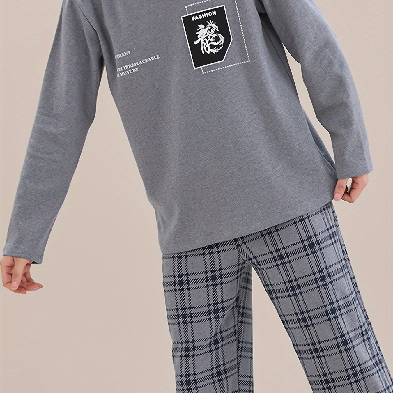 

Set For Men - Long Top, Comfortable Pants, Washable, For Fall And Lounging, Relaxation, And