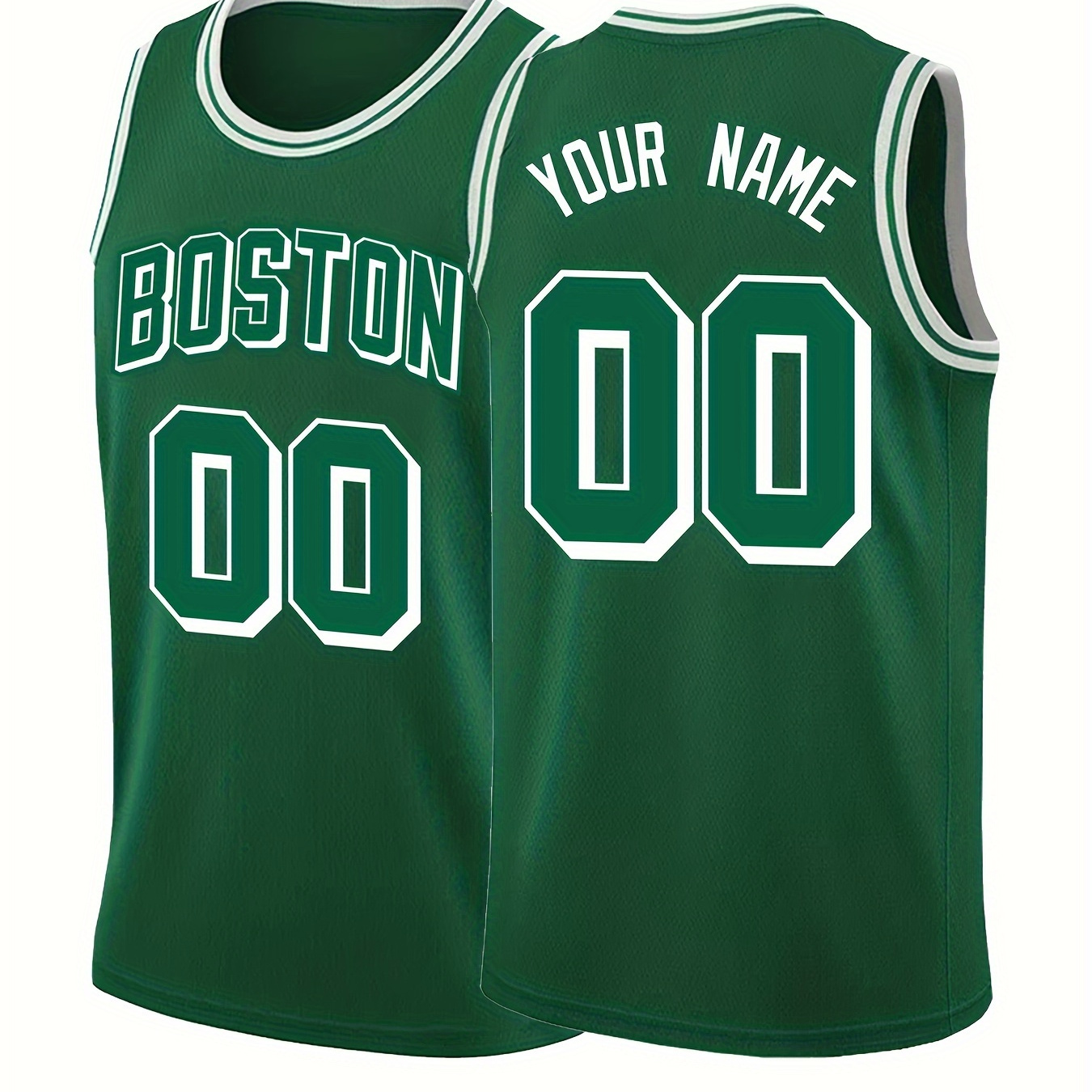 

Men's Custom Basketball Jersey - Embroidered Polyester Sports Jersey With Crew Neck, Slight Stretch, For Casual & Athletic Wear, Fit - Personalizable Name & Number