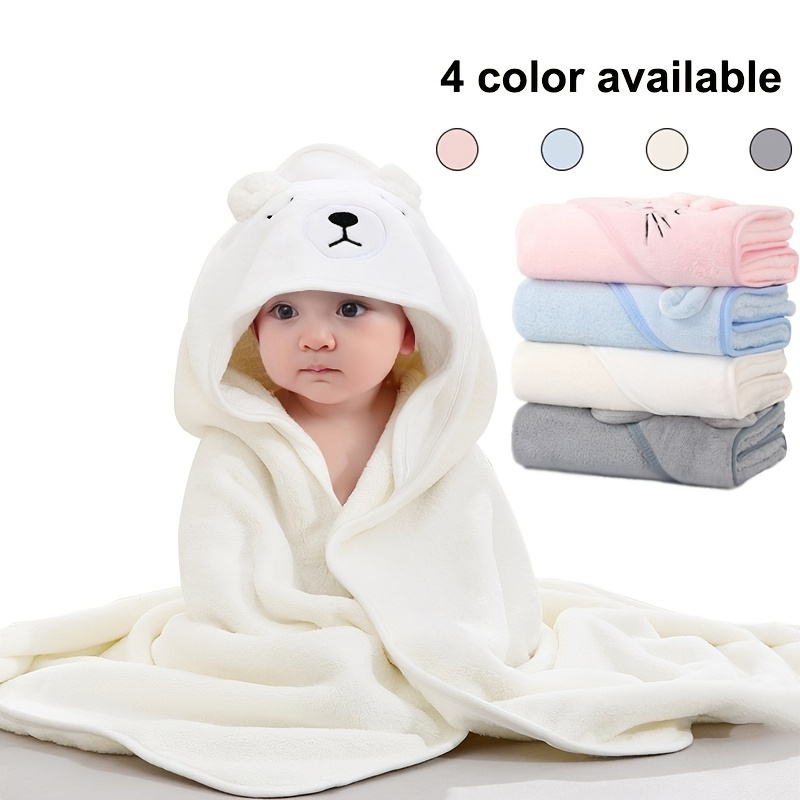 

Baby Bath Towel Girl Boy Baby Towel Newborn With Hood Cartoon Coral Fleece Infant Towels Blanket Newborn Baby Bathrobe Infant