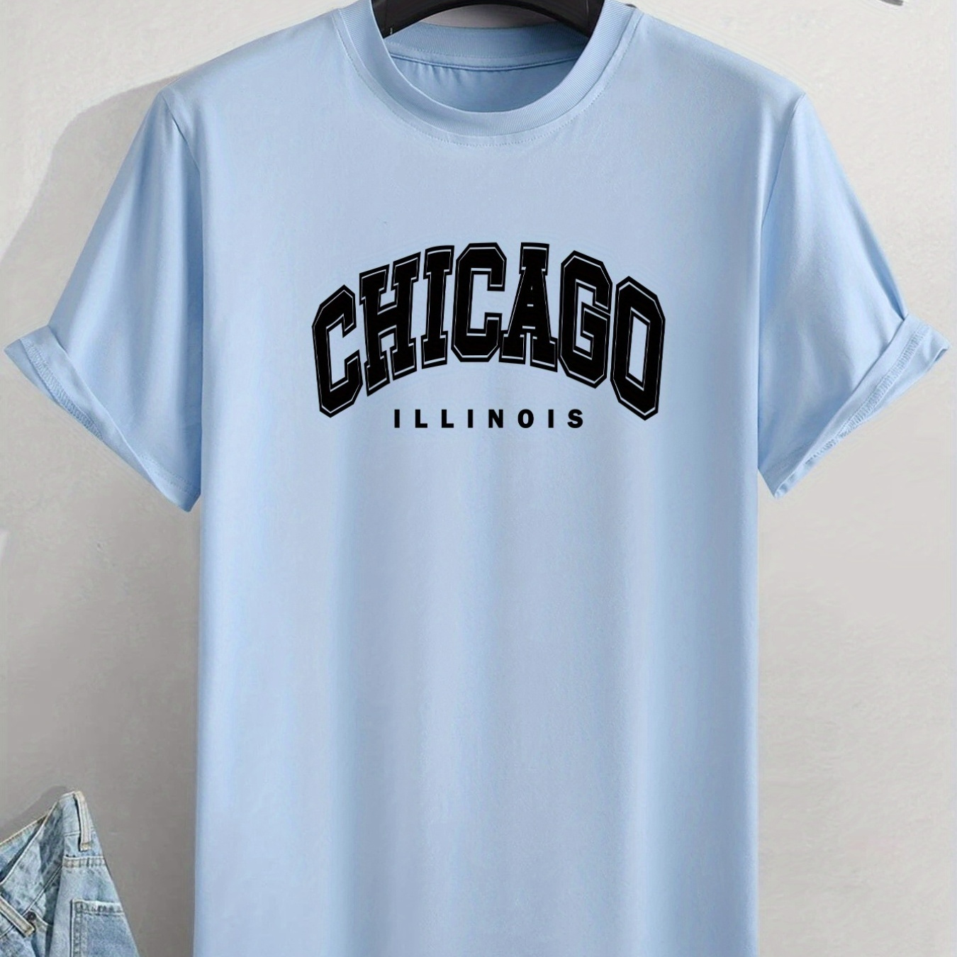 Chicago IL Blue Crewneck