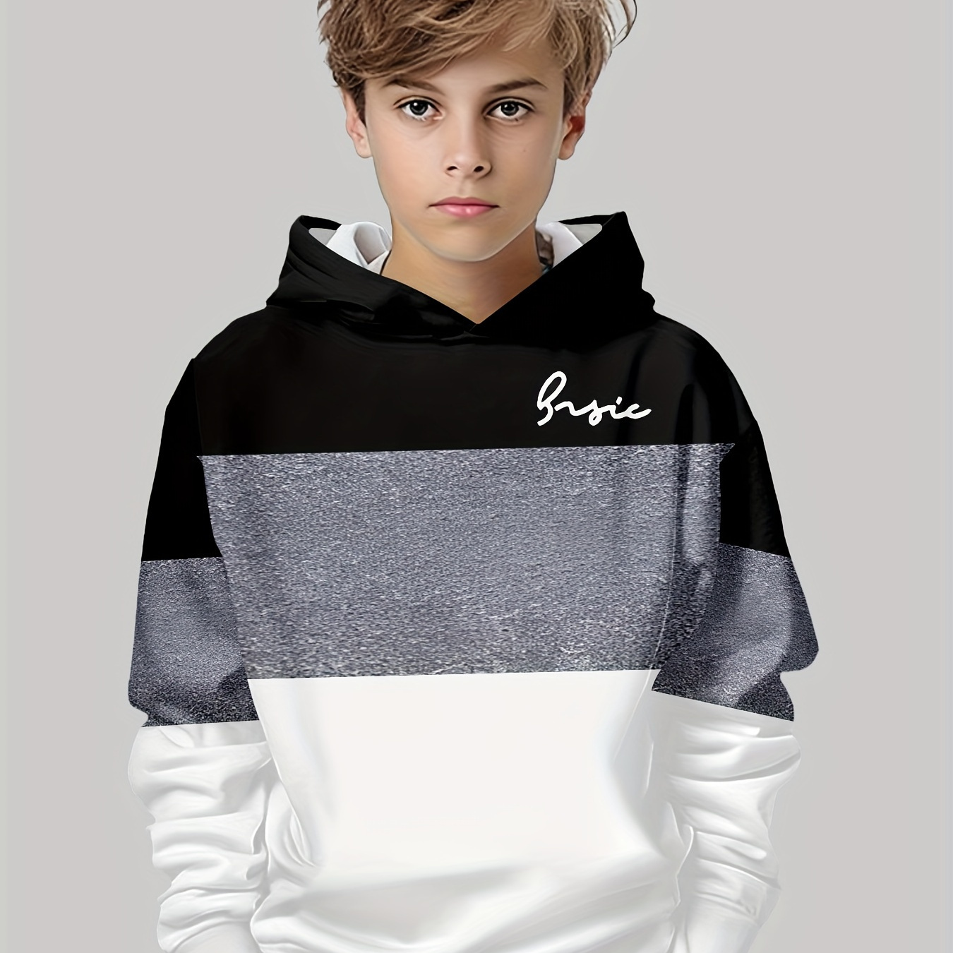 

Boys' 3d Printed - , Long Pullover For Fall/