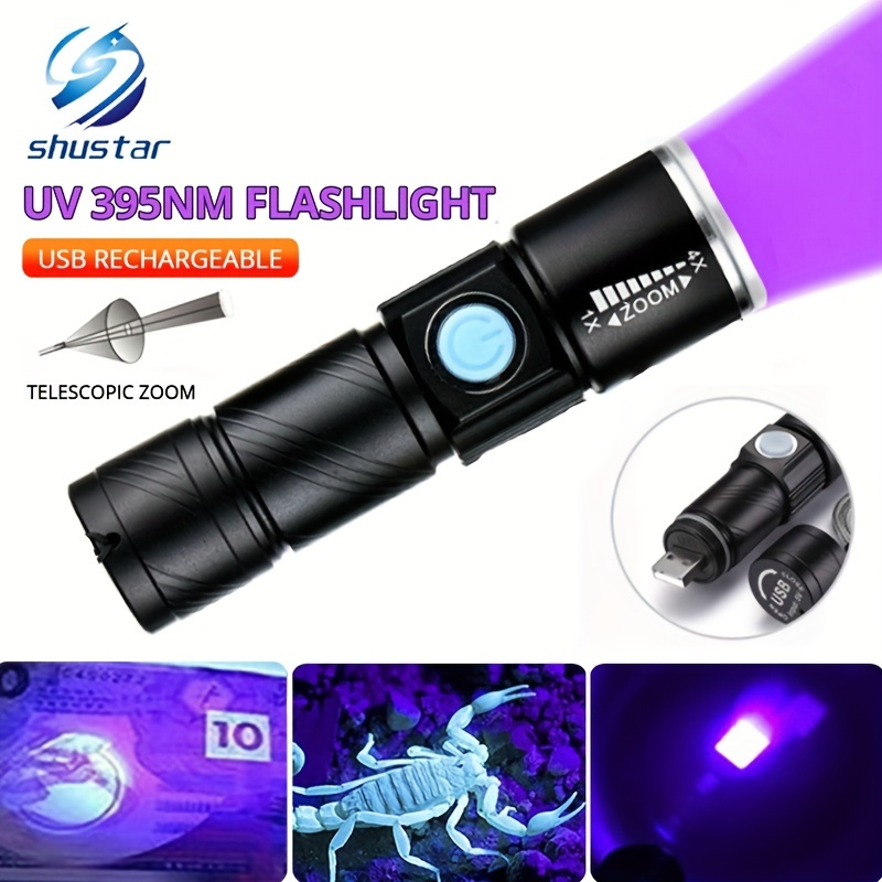 Alonefire Sv128 Led Uv Flashlight 395nm Ultraviolet Light - Temu