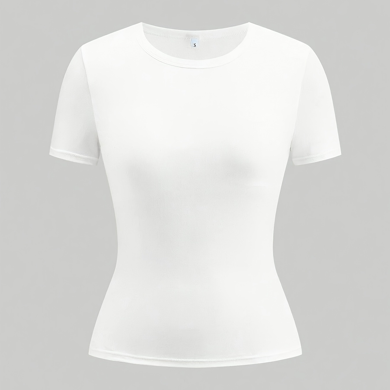 New Fashionable Trendy Slim-fit Cropped Short-sleeve T-shirt, Suitable for Spring, Summer, and Autumn
