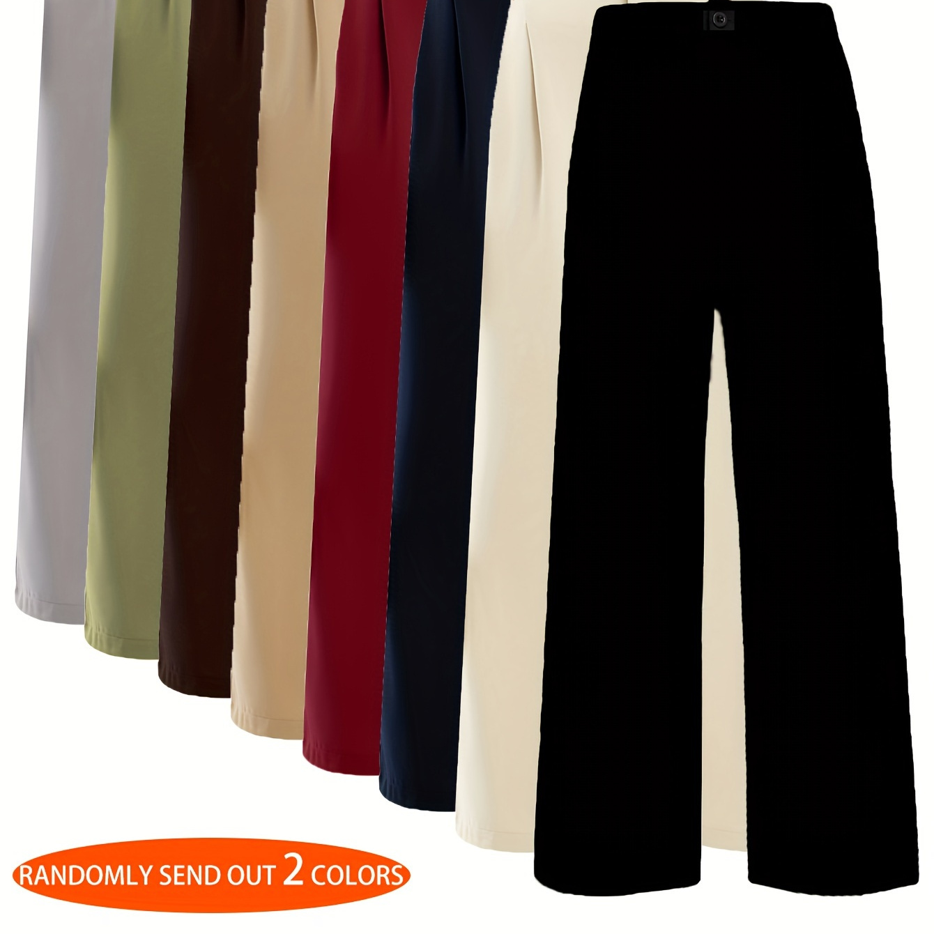 

2-pcs Women's Pleated Leg Pants, And - Pants, Pants And , Ladies Sportswear