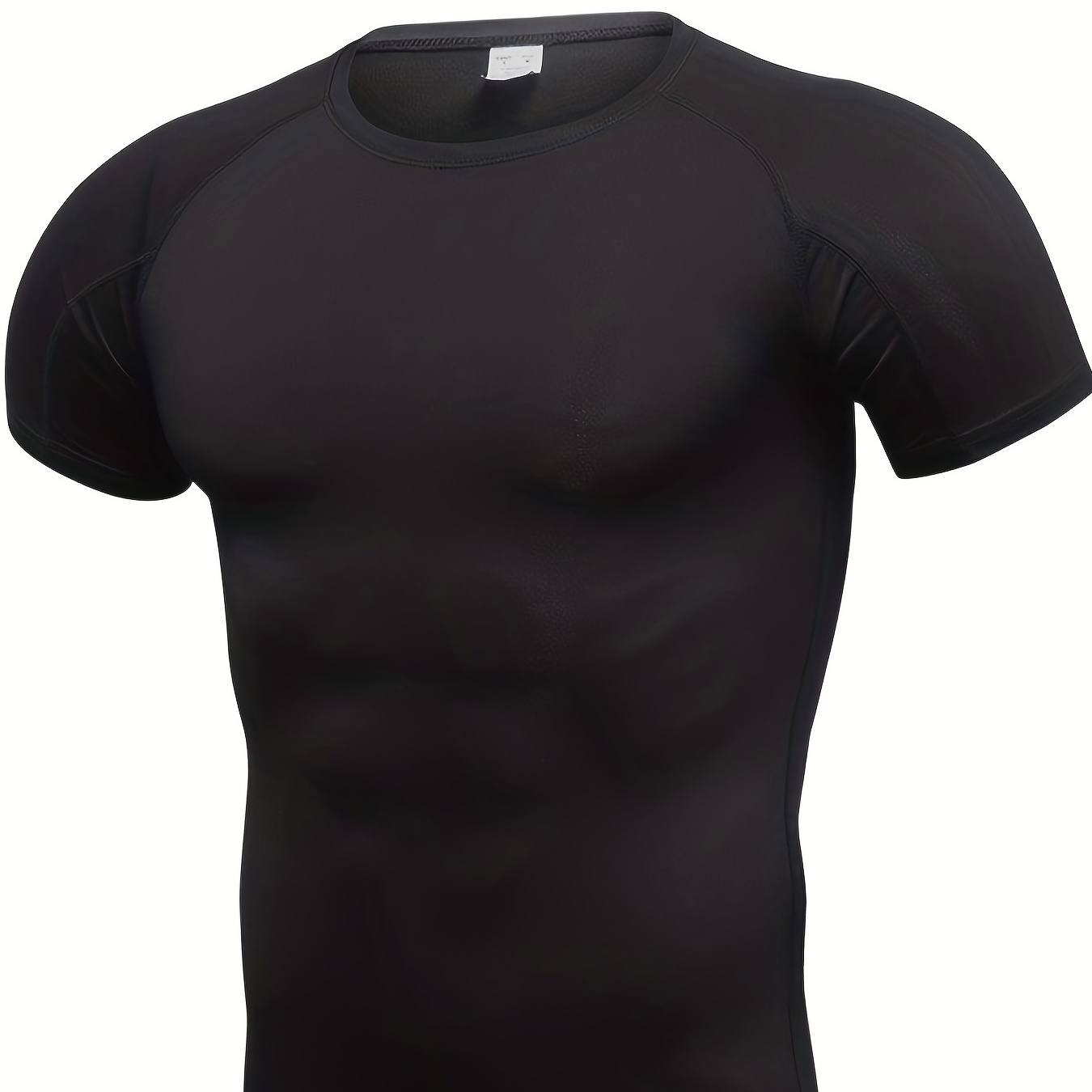 

Men's Tight Short Sleeve Top Outdoor Running Basketball Fitness Training Sports Men's Quick-drying Base Shirt Crew Neck T-shirt