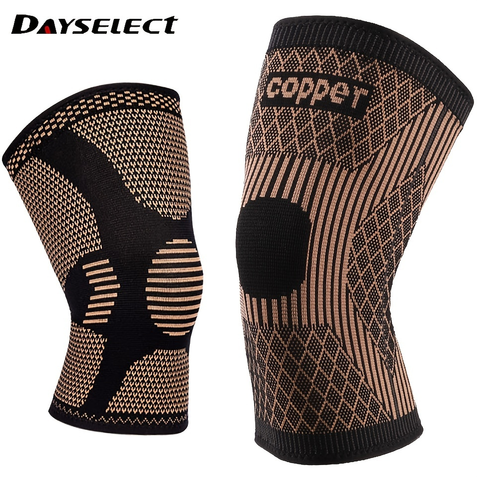 1pc Copper Knee Brace for Arthritis Relief and Joint Support During Sports  and Workouts