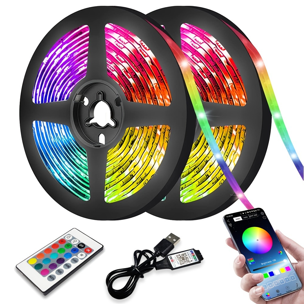 1 Set Of Led Strip Light With Remote Controller Led Strip Light Rgb ...