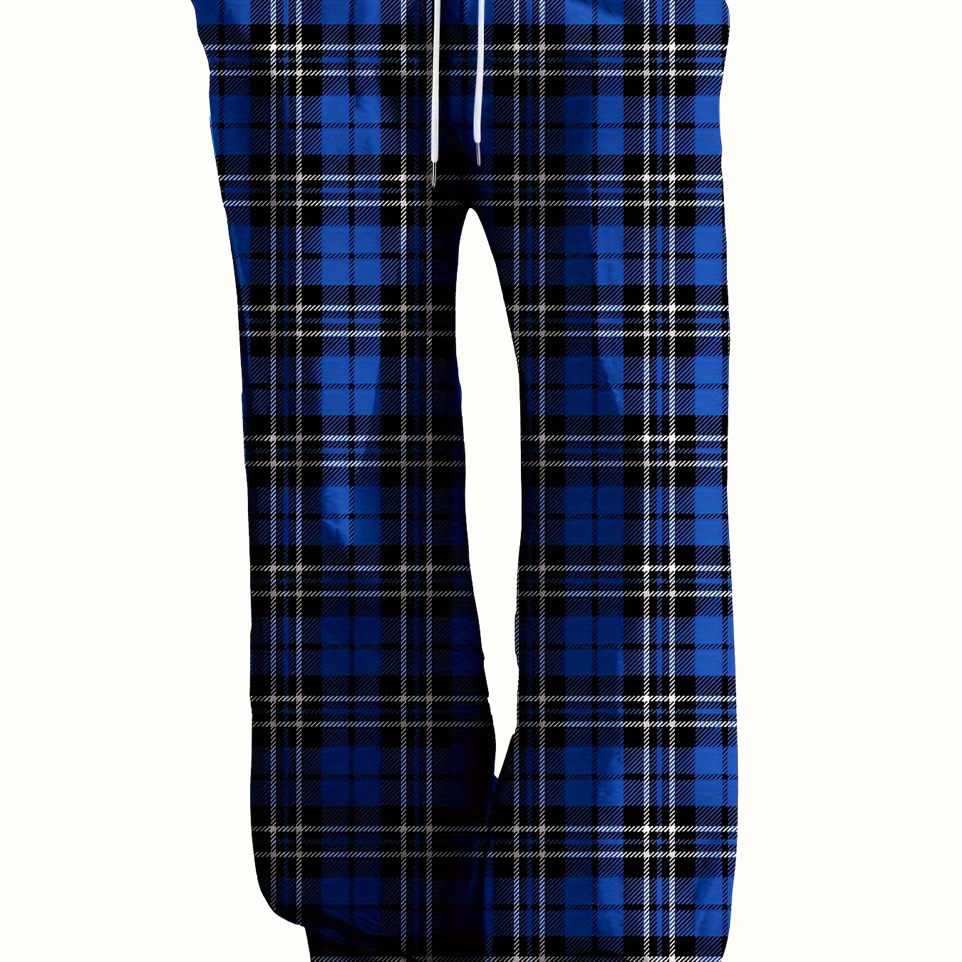 

Men's Loose Checkered Pajama Pants, Casual Drawstring All- Pants, Pants