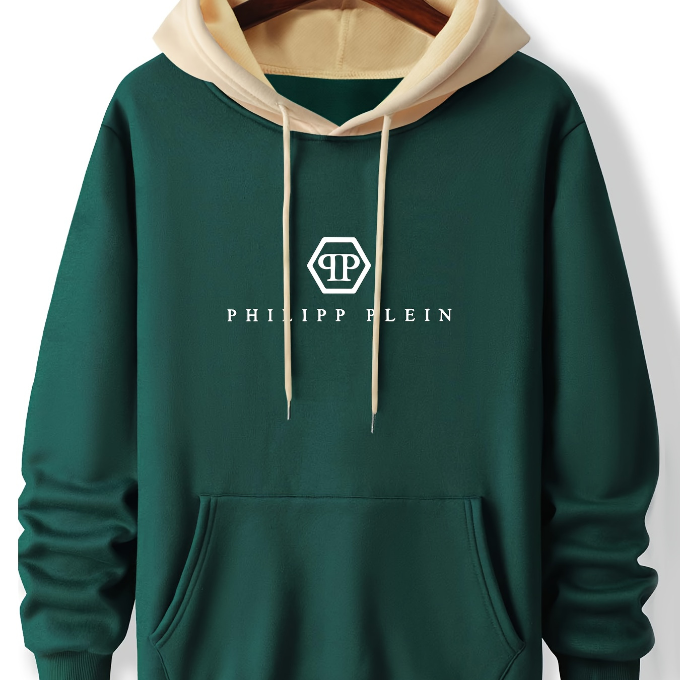 

Men's Trendy Green Hoodie With "philip Helin" - Casual, Comfortable Polyester , Wear, Machine Washable