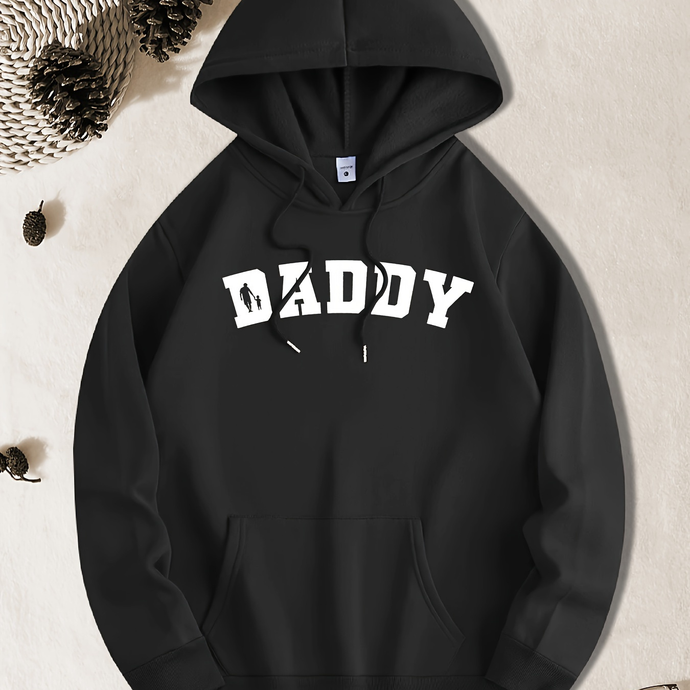 

Sweat à Capuche Décontracté avec Imprimé DADDY