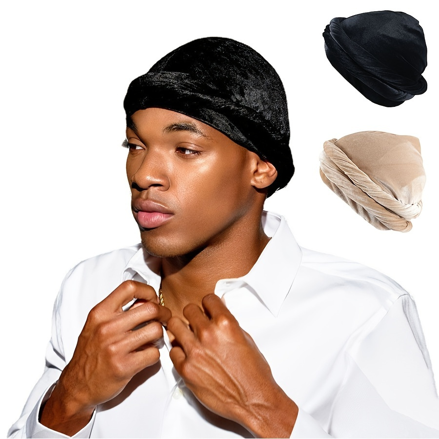 Unisex Women Men Velvet Durag Hat Cap Premium Design Doo Rag Wave Bicycle  Dance