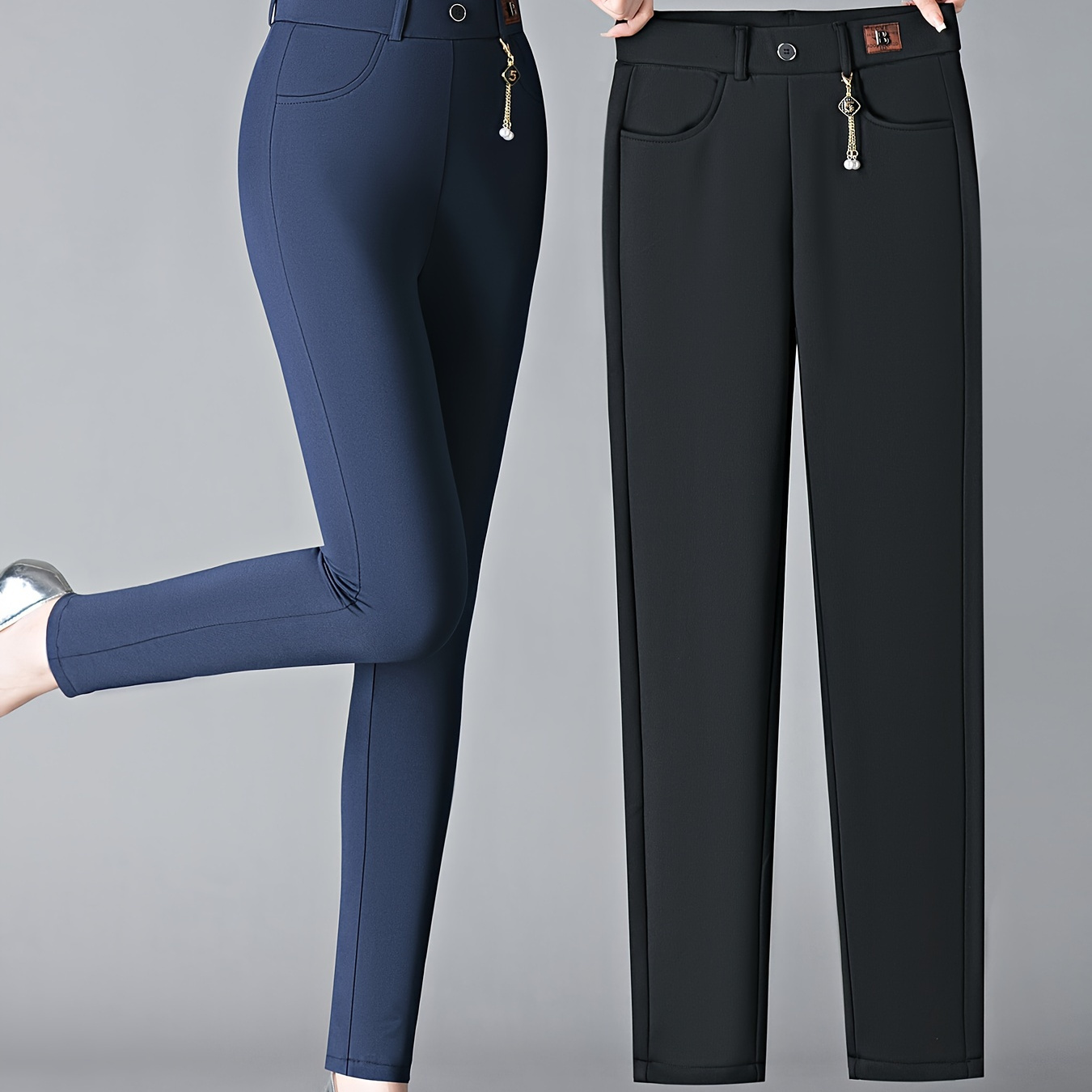 

New High-waisted Outerwear Leggings For For Spring And Autumn, Slimming Pencil, Tight And , Small Feet, Small Black Pants