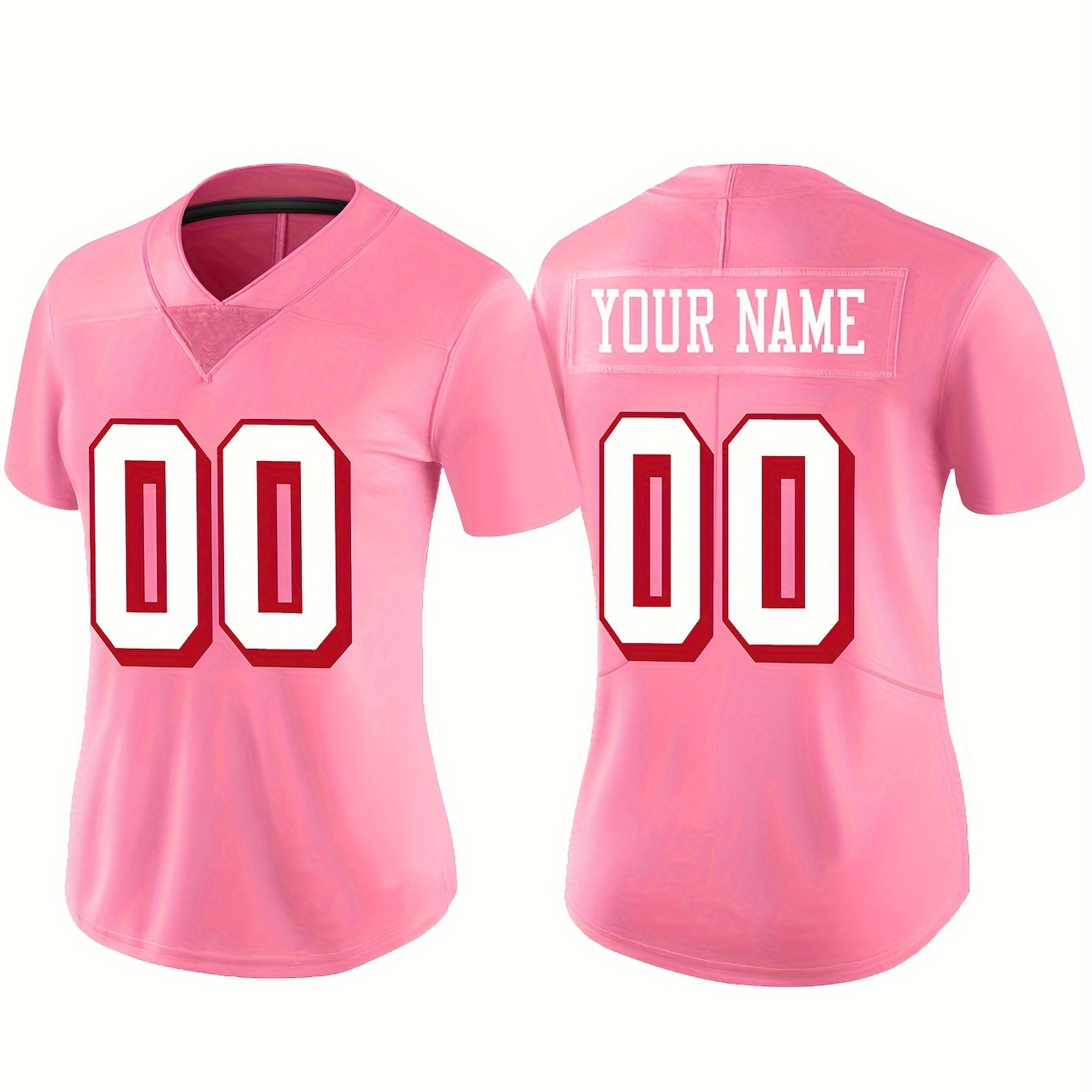 

Customizable Women's V- Jersey - Personalize & , Embroidered Sportswear, S-xxl