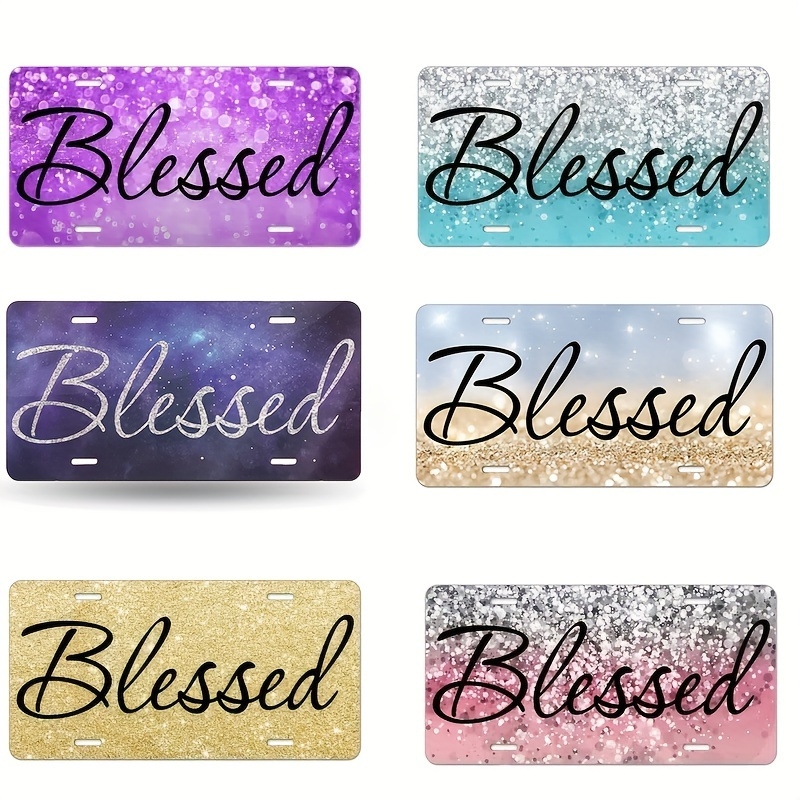 Fluffy Bee License Plate Cover, Aluminum Novelty License Plates ...