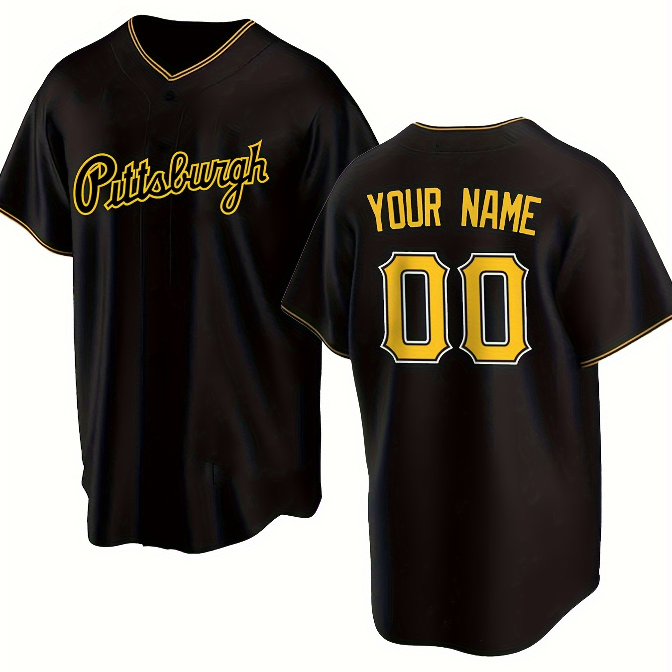 

Customizable Name And Number Embroidered Leisure Sports Customization Men's Baseball Jersey