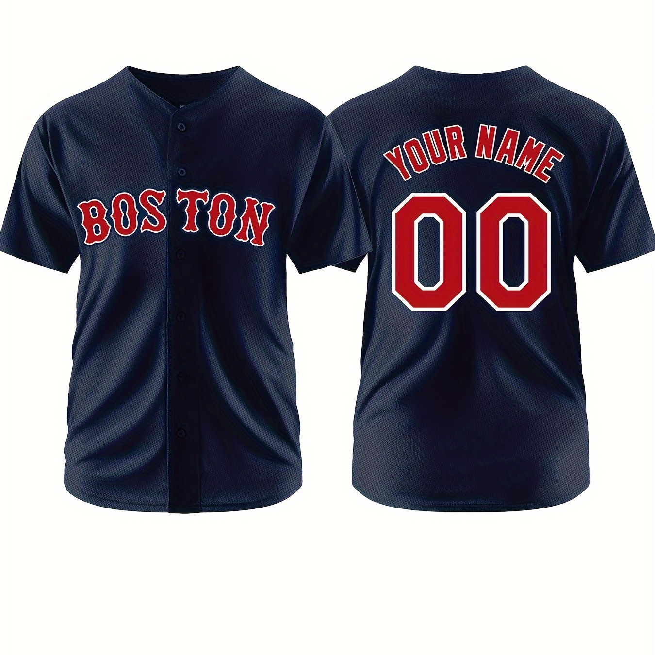 

Customizable Name And Number Men's Baseball Jersey V-neck Embroidered Outdoor Leisure Sports Customization S-3xl