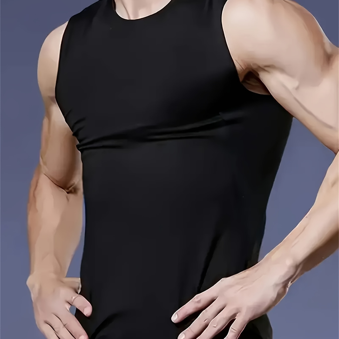 

Men's Sleeveless Athletic Tank Top - Moisture-wicking, Breathable & Stretchy For Gym, Running & Training