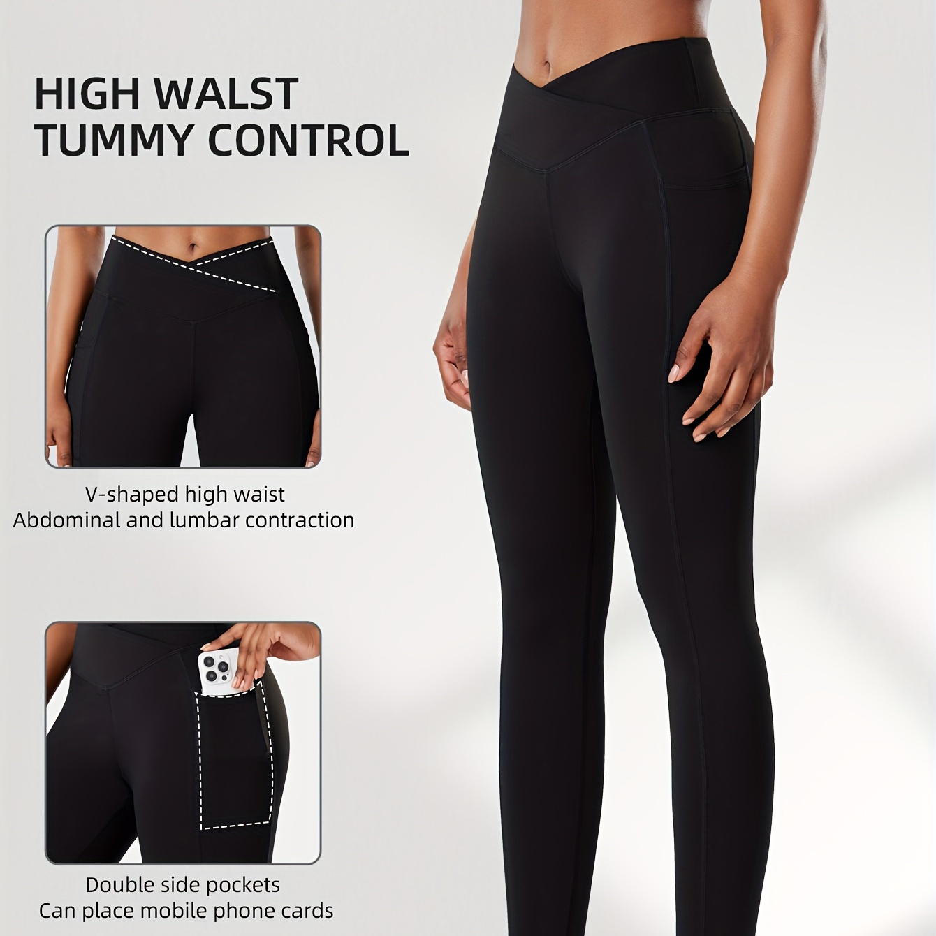 

Women's Yoga Leggings With High Waistband, Moisture-wicking, And Stretchy, Outdoor Activities And Fitness