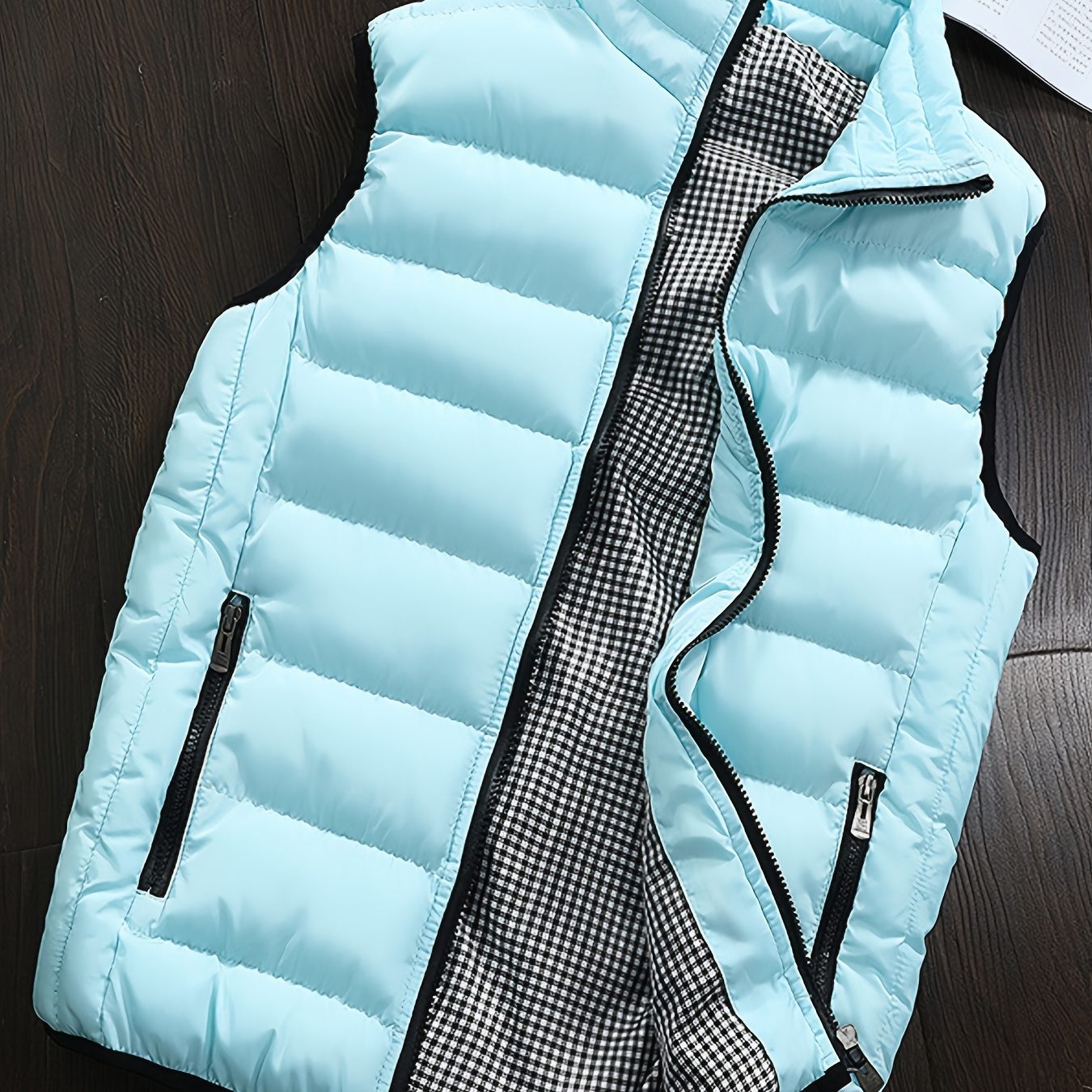 

New Winter Men's Stand Collar Vest, Men's Trendy Thickened Warm Vest