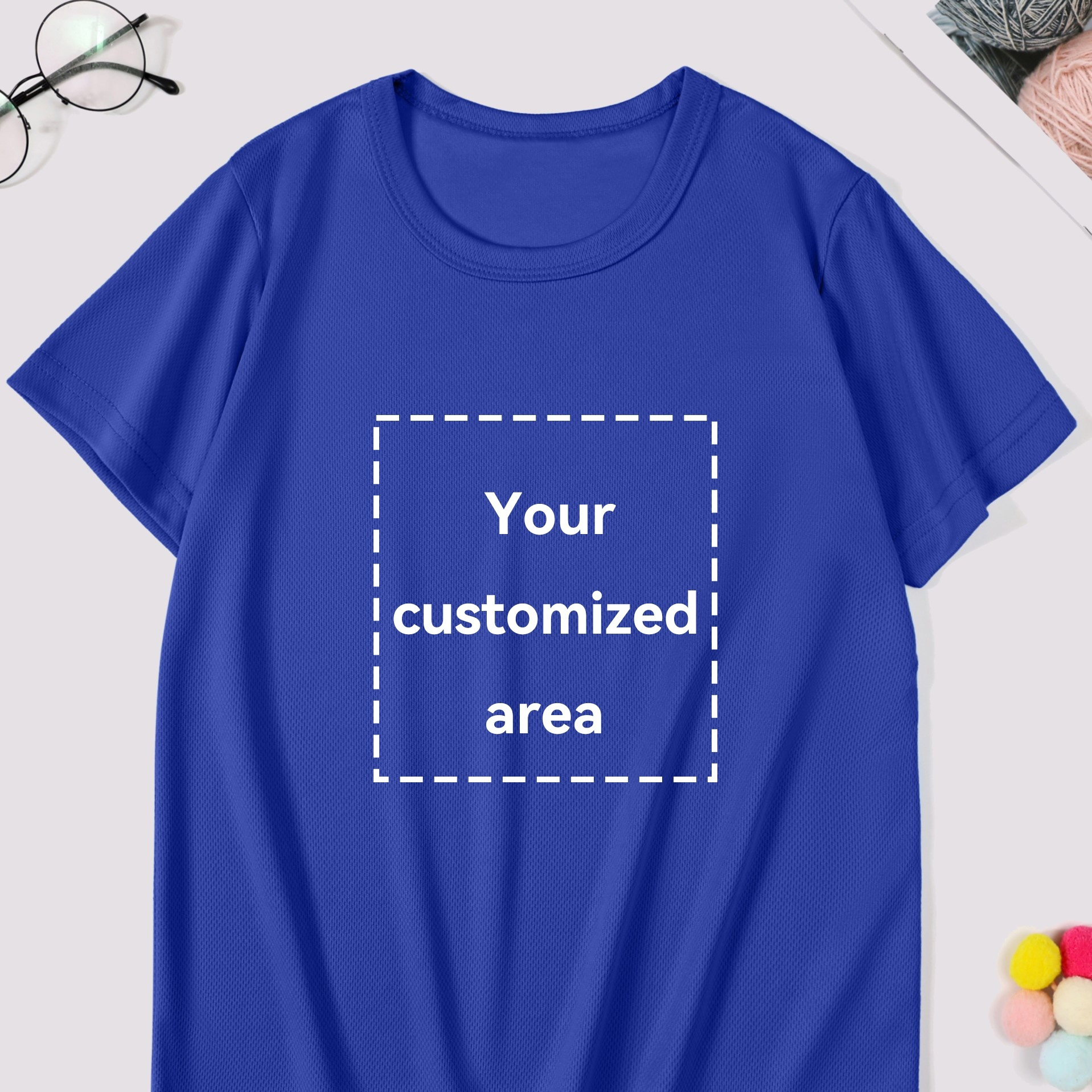 

Custom T-shirt: Girls Casual Comfy Solid Personalized Tees Tops Summer Gift Outdoor