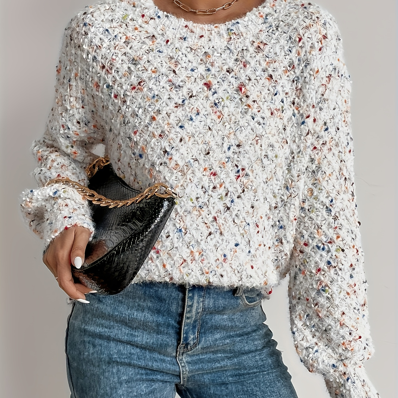 

New Women's Casual Long-sleeve Knitted Sweater