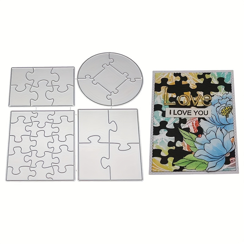 

Christmas Craft Dies: Puzzle Dies For Card Making & Scrapbooking - Diy Jigsaw Cutting Dies Eid Al-adha Mubarak