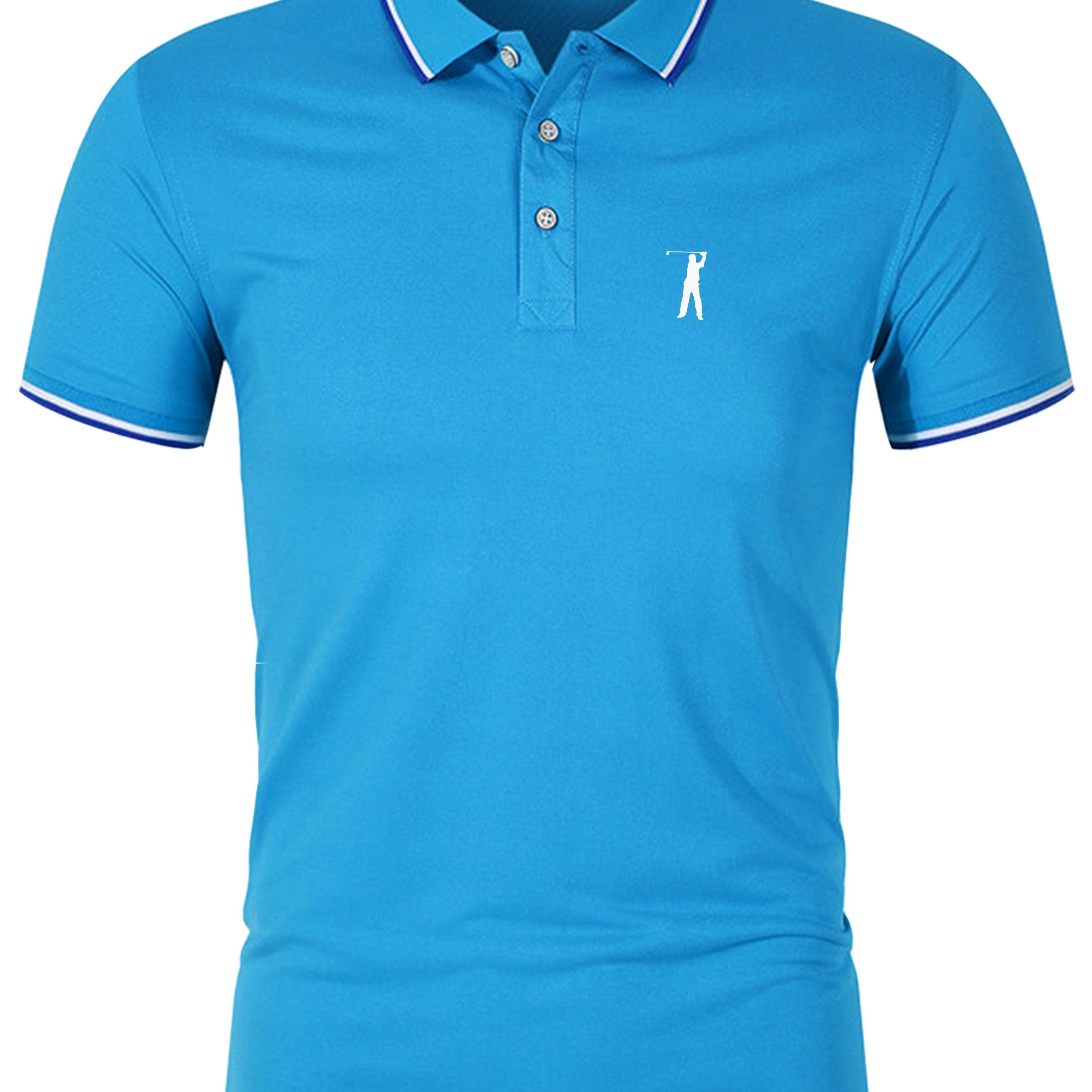 

Men's Quick-dry Golf Polo Shirt - Stay Cool And Comfortable On The Course With This Golfing Man Print Shirt