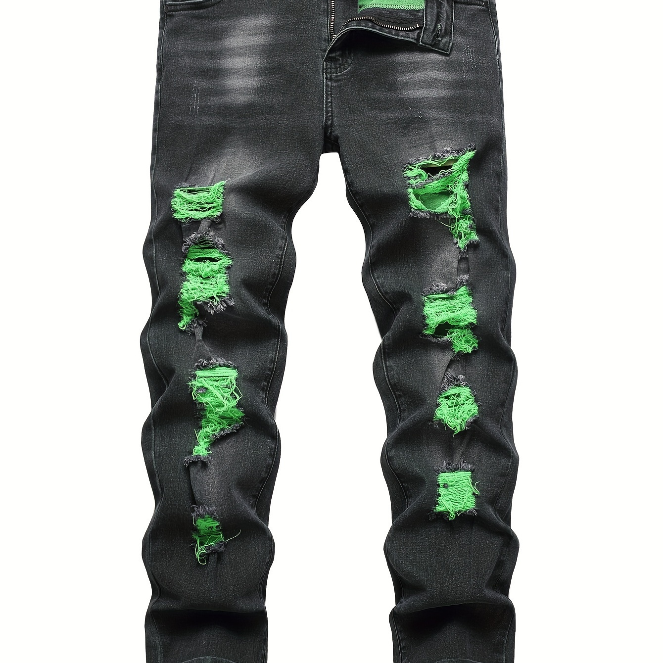 

Men' Ripped Stretch Skinny Wild Jeans