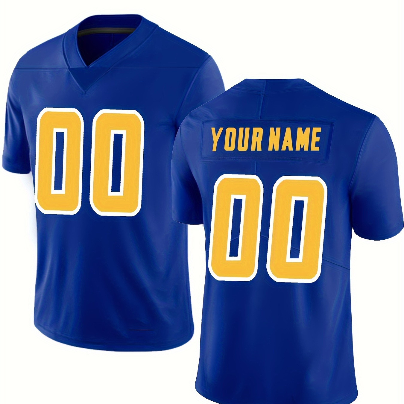 

Men's Customizable Name & Number Graphic Print Rugby Jersey Shirt For Match Training Competition