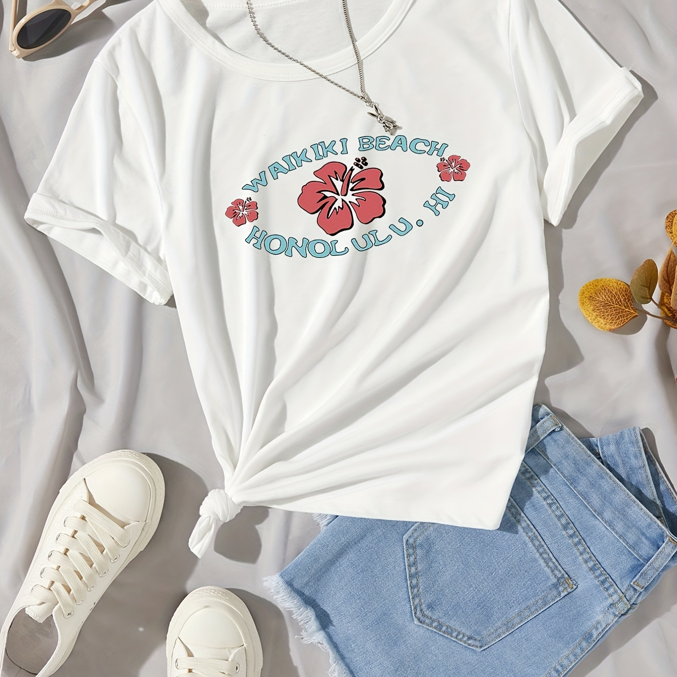 

Girls Cartoon Flower Graphic T-shirt Daily Casual Short Sleeve Tees Crew Neck Kids Going Out Tops Holiday Summer Clothes