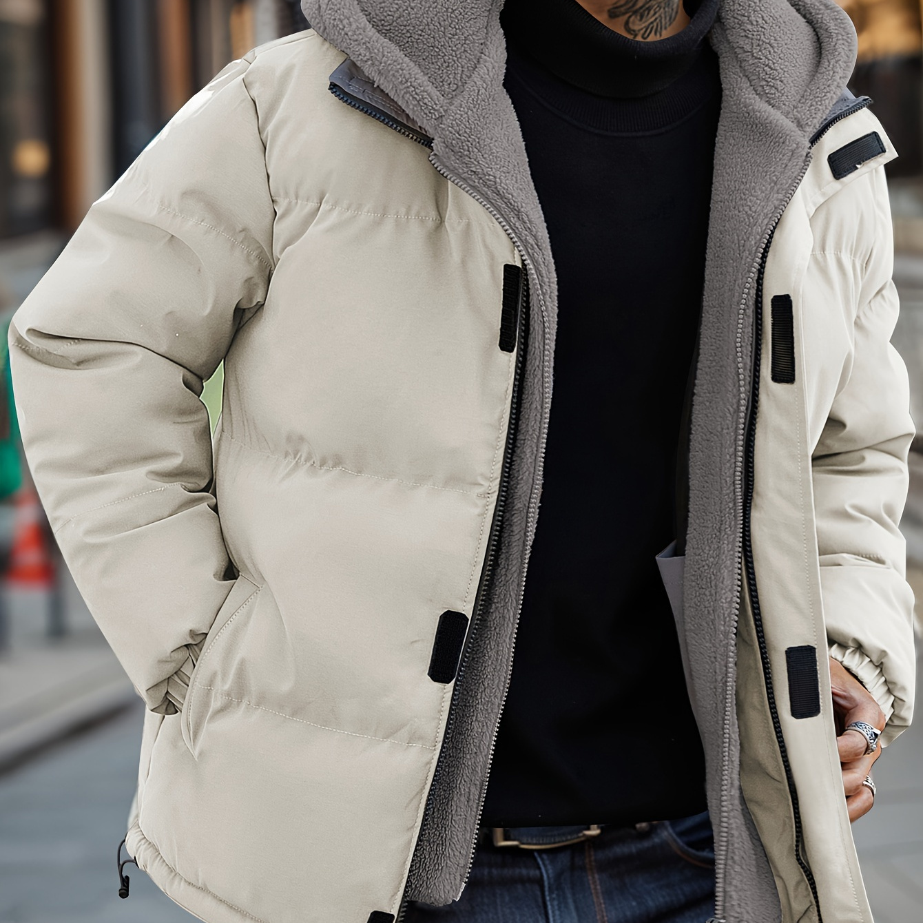 

Veste rembourrée en à pièces poches , décontractée, longues chaudes à les activités de air en hiver