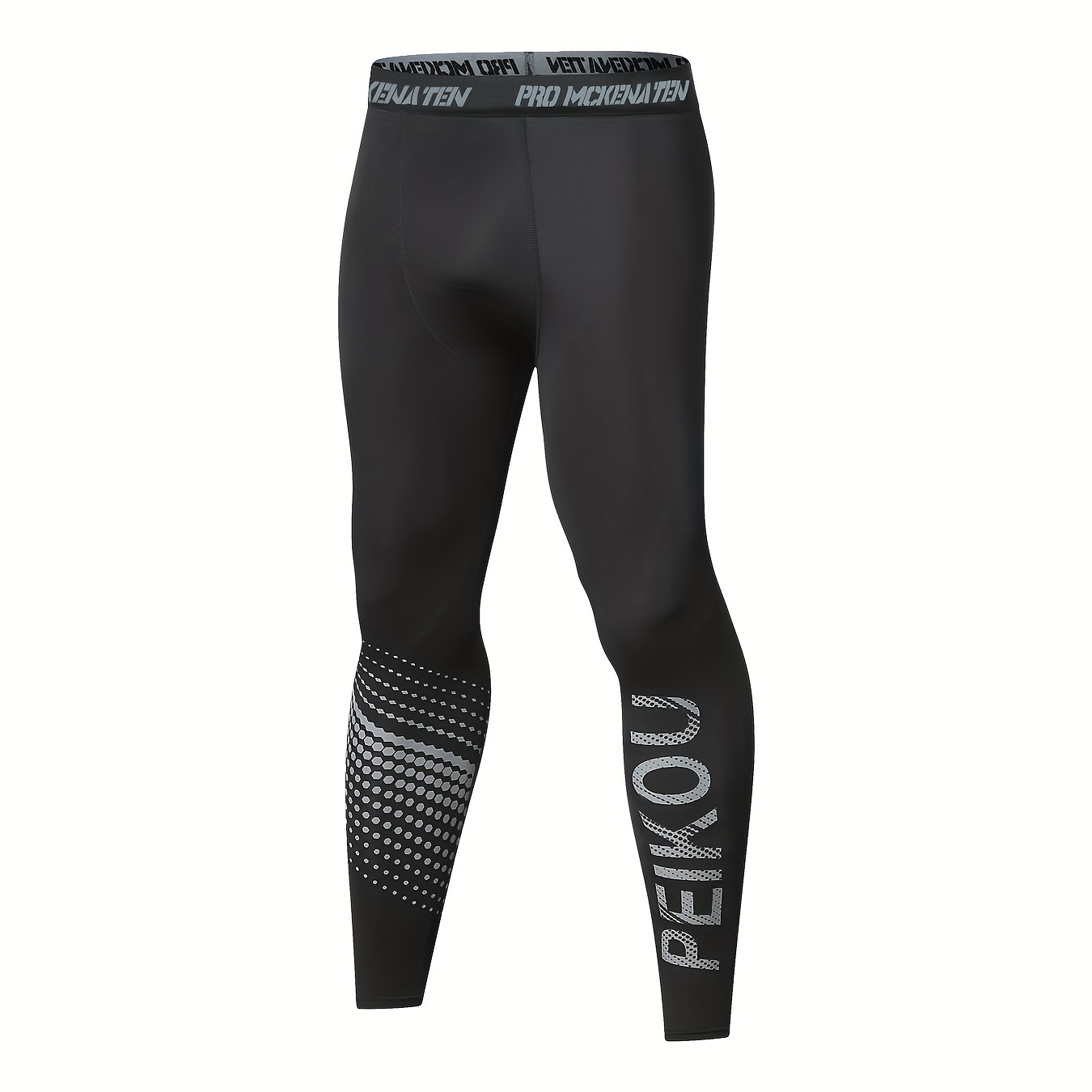 

Men' Tights - Moisture-wicking, Breathable, Polyester Knit Fabric, Tight Fit For Sports, Training, Running, Cycling, Skiing - Base Layer Pants With