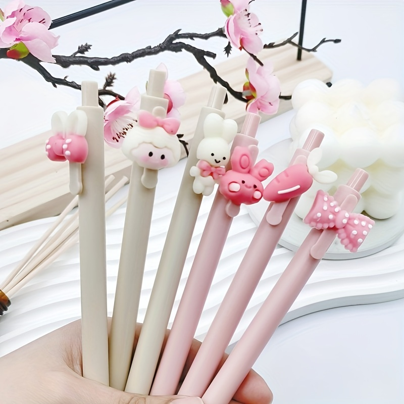 Cute Rabbit Girls Retractable Ballpoint Pen For Girls - Temu