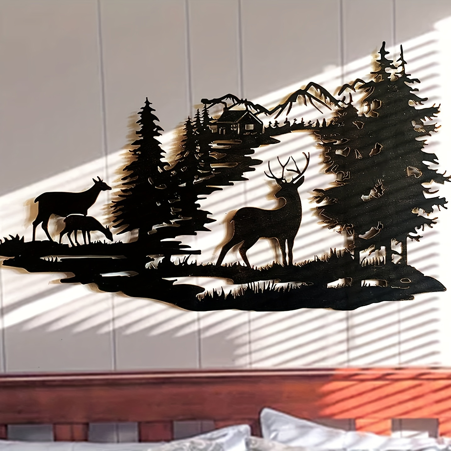 Metal Bird Pine Cone Wall Art Decor Rustic Cabin Decor - Temu Canada