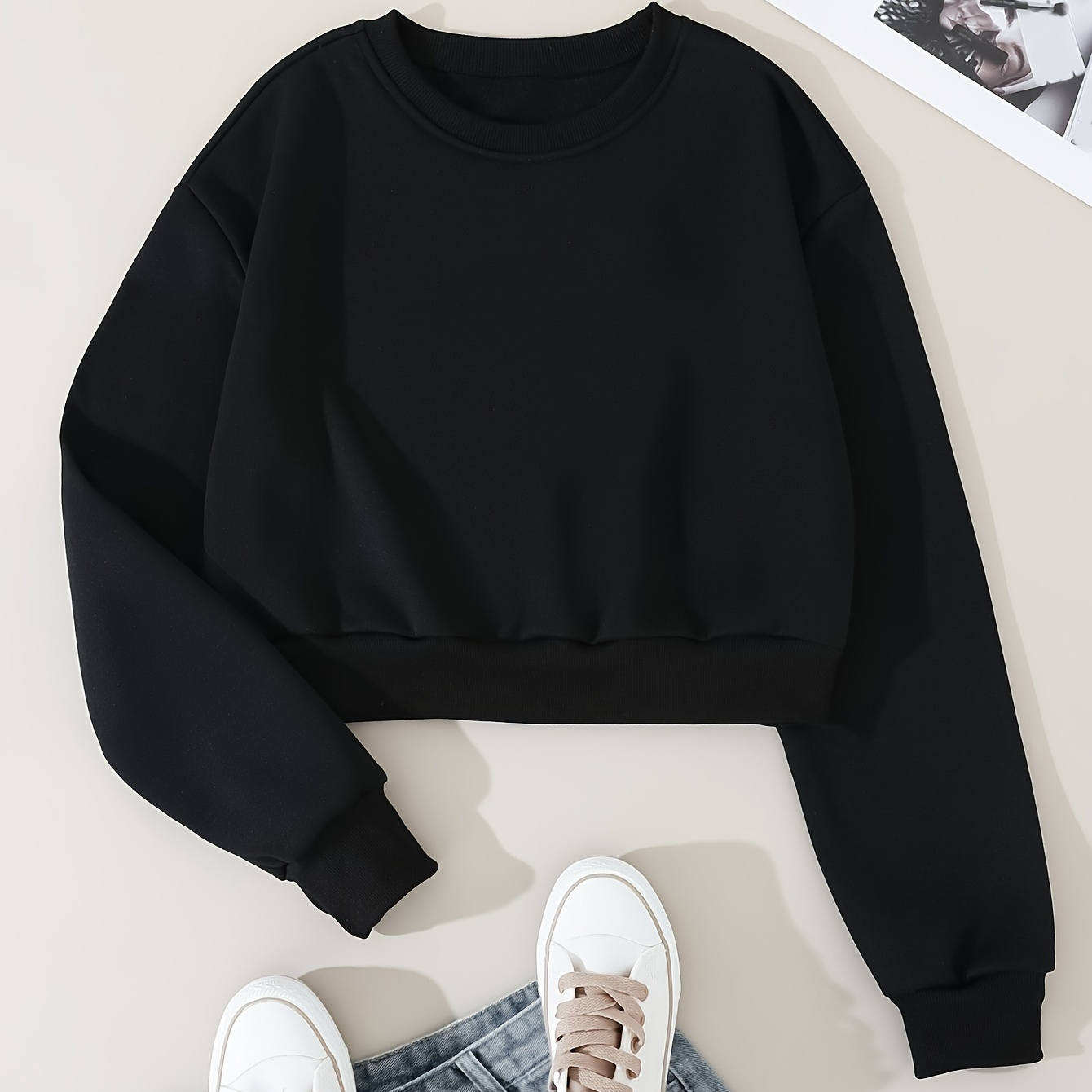 

Sweatshirt sportif décontracté et à la mode pour femmes, idéal pour l'automne et l'hiver, confortable et doux, couleur unie