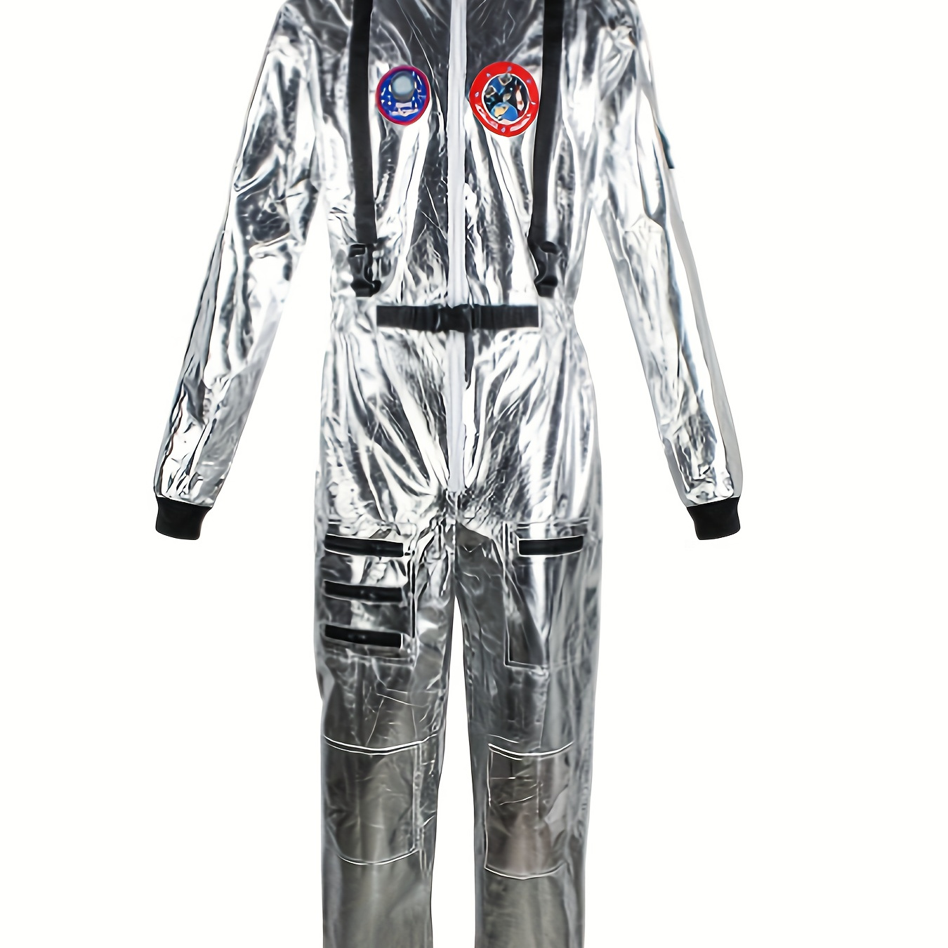 LOSSLO Astronaut Kostüm Für Herren – Weltraum-Anzug Mit Helm Für Cosplay, Halloween & Karneval (Unisex, Silber)